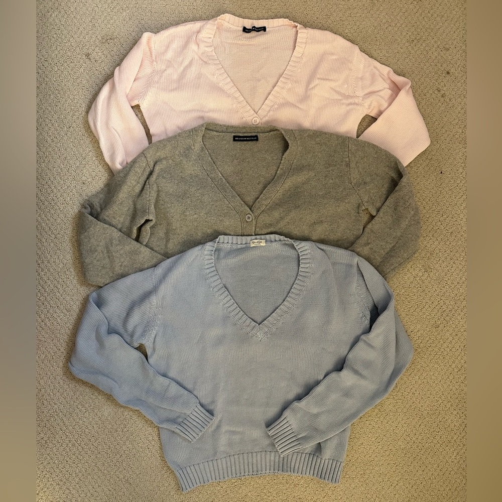 Brandy Melville set of 3 sweaters